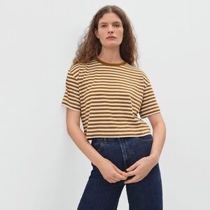 Women's Everlane The Organic Cotton Cropped Tee Burnt Orange - Size M